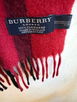 Authentic Cashmere Burberry Check Scarf