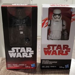 2016 Disney Star Wars 6" Action Figure Darth Vader & Storm Trooper *NIB*