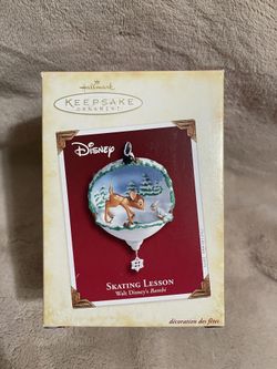 2005 Walt Disney's Bambi Skating Lesson HALLMARK Keepsake Ornament