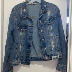 Denim Jacket Size Large 