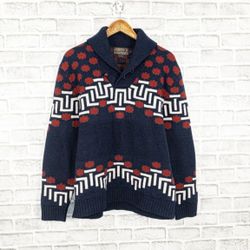 PENDLETON Thomas Kay Shawl Collar Rathburn Sweater Soutwest print knit wool