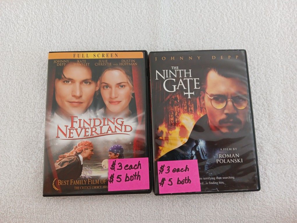  DVD'S Johnny Depp collection.📀 