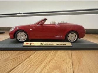 MAISTO Special Edition Lexus SC 430 DIECAST Red 1:18 Convertable