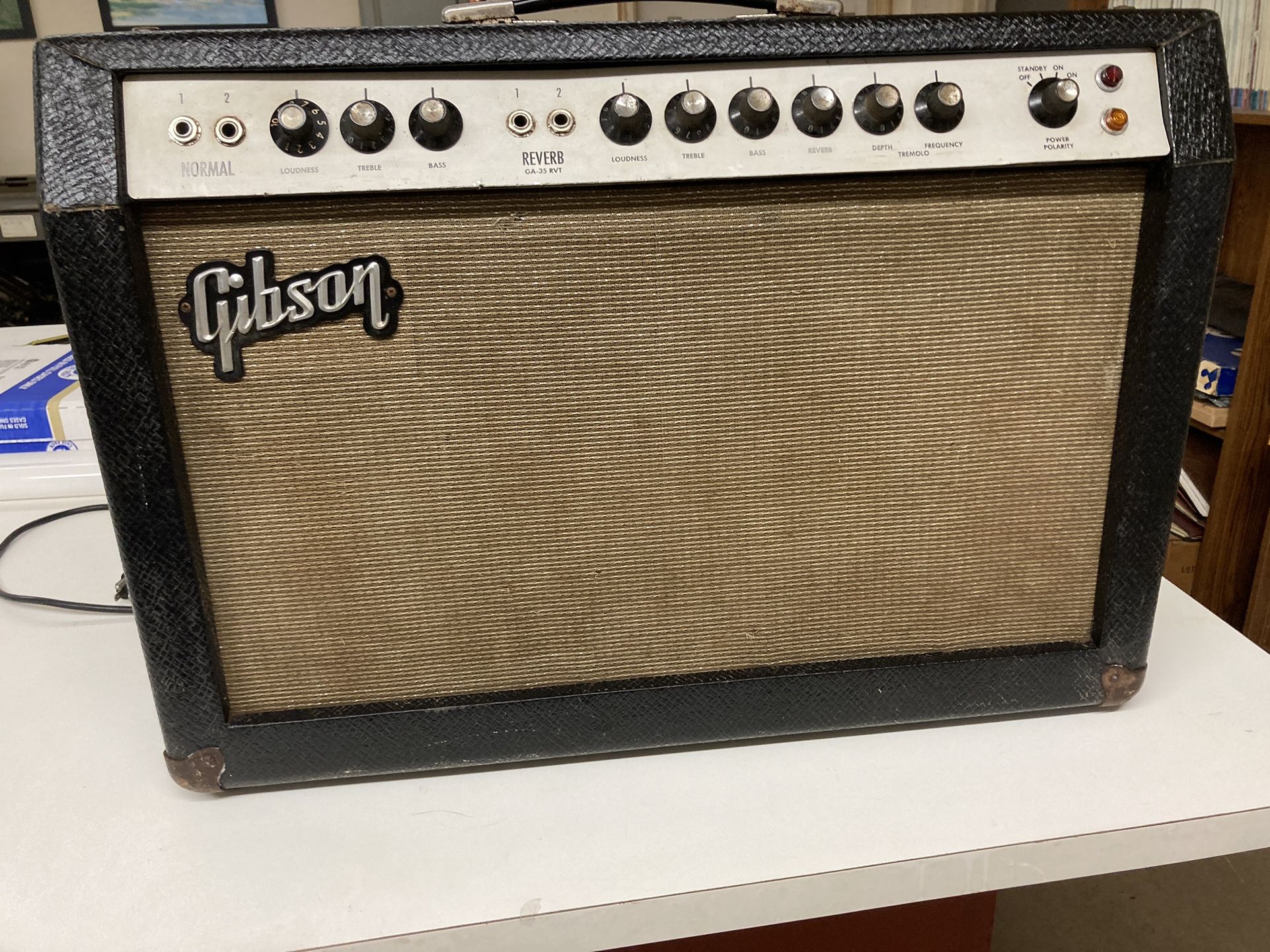 Vintage Gibson Lancer GA-35-RVT Reverb Tube Amplifier Wow! 1966