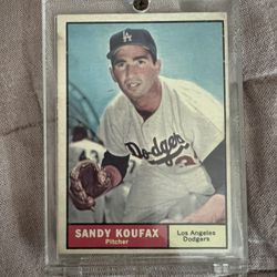 Sandy Koufax Baseball Card 