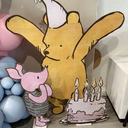 3 Winnie The Pooh Cutouts $59