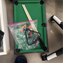 mini billiards table