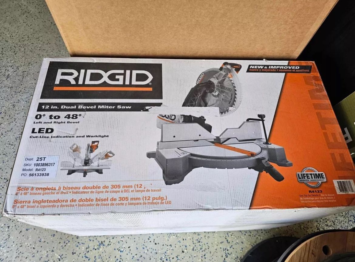 Ridgid miter Saw - New In The Box