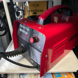 display4top Mig Welder, 130A Portable Welding Machine, Flux Core Wire Welder, MIG 130 Automatic Feed Welding Machine Equipment with Mask - 110V