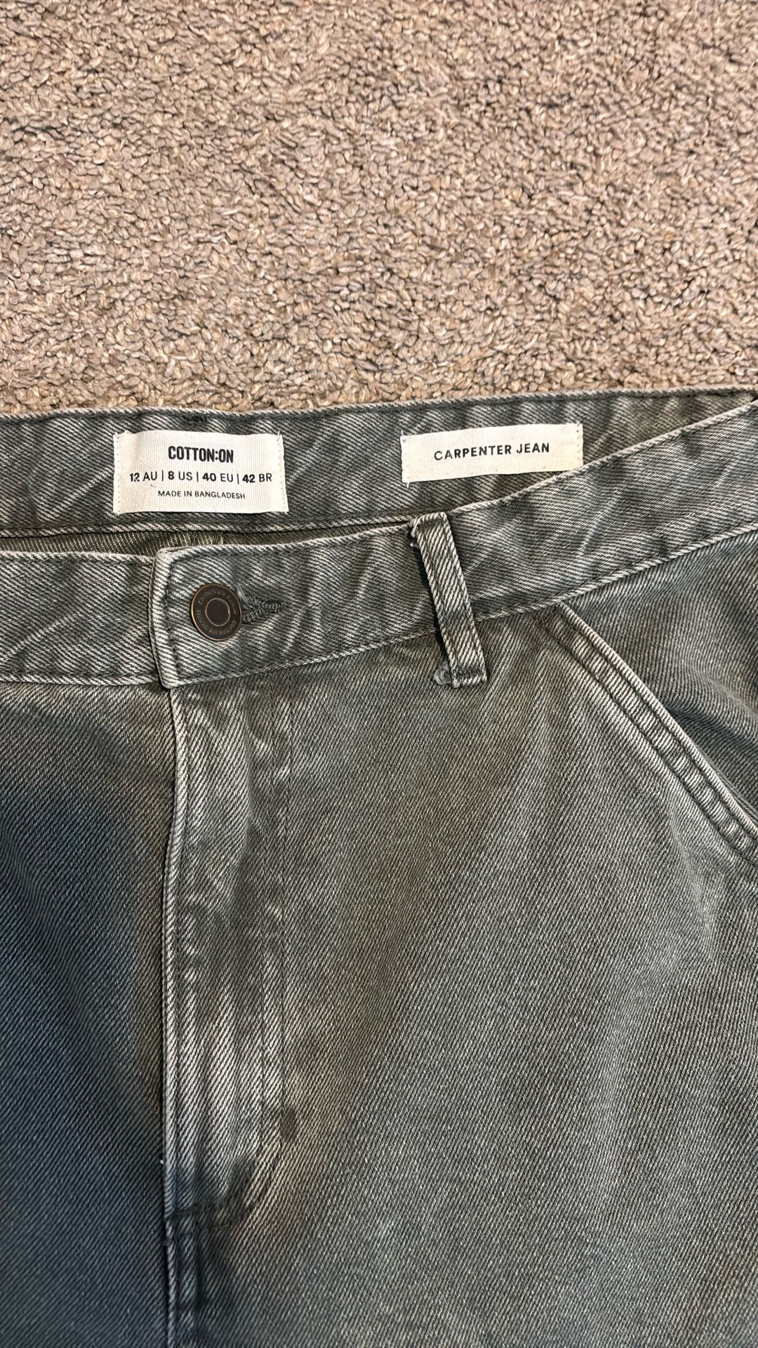 Cotton:On Carpenter Jeans - Size 8