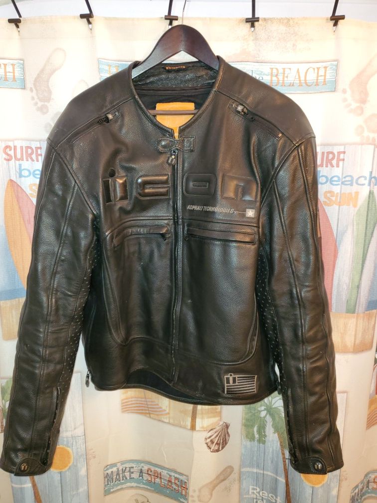 Icon heavy duty leather jacket