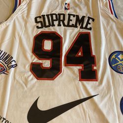 Sizes Medium and XXL Nike Supreme NBA Teams Colab Jersey Abd Shorts🔥🏀New NBA Jerseys Are In!! Tons Of Options!