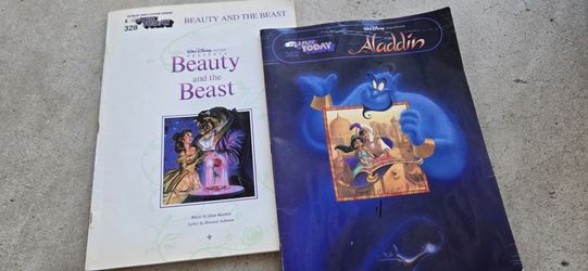 Disney EZ Play Today Books Beauty & The Beast, Aladdin