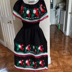 Vestido Mexicano para Mujer Talla Grande 
