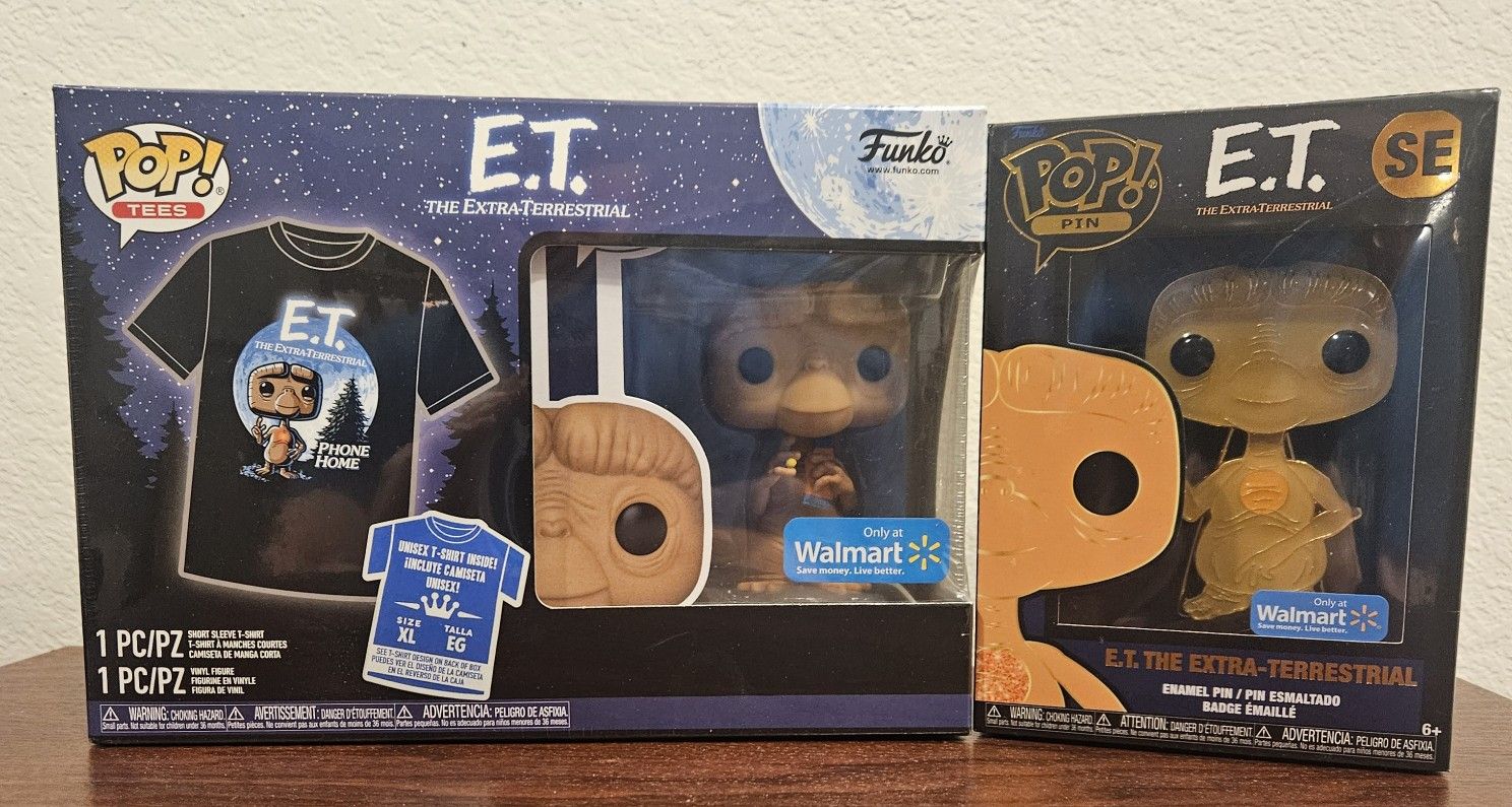 E.T EXTRATERRESTRIAL
FUNKO EXCLUSIVE
PLUS XL TSHIRT
FUNKO LARGE PIN