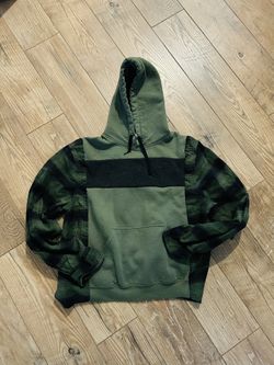 Hoodie Flannel Upcycled 