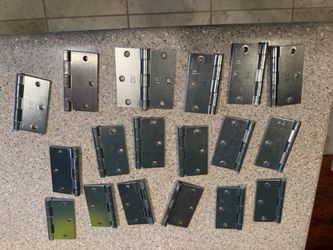 New door hinges no hardware