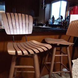 2 Swivel Bar Stools 