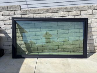 Black vinyl dual pane window