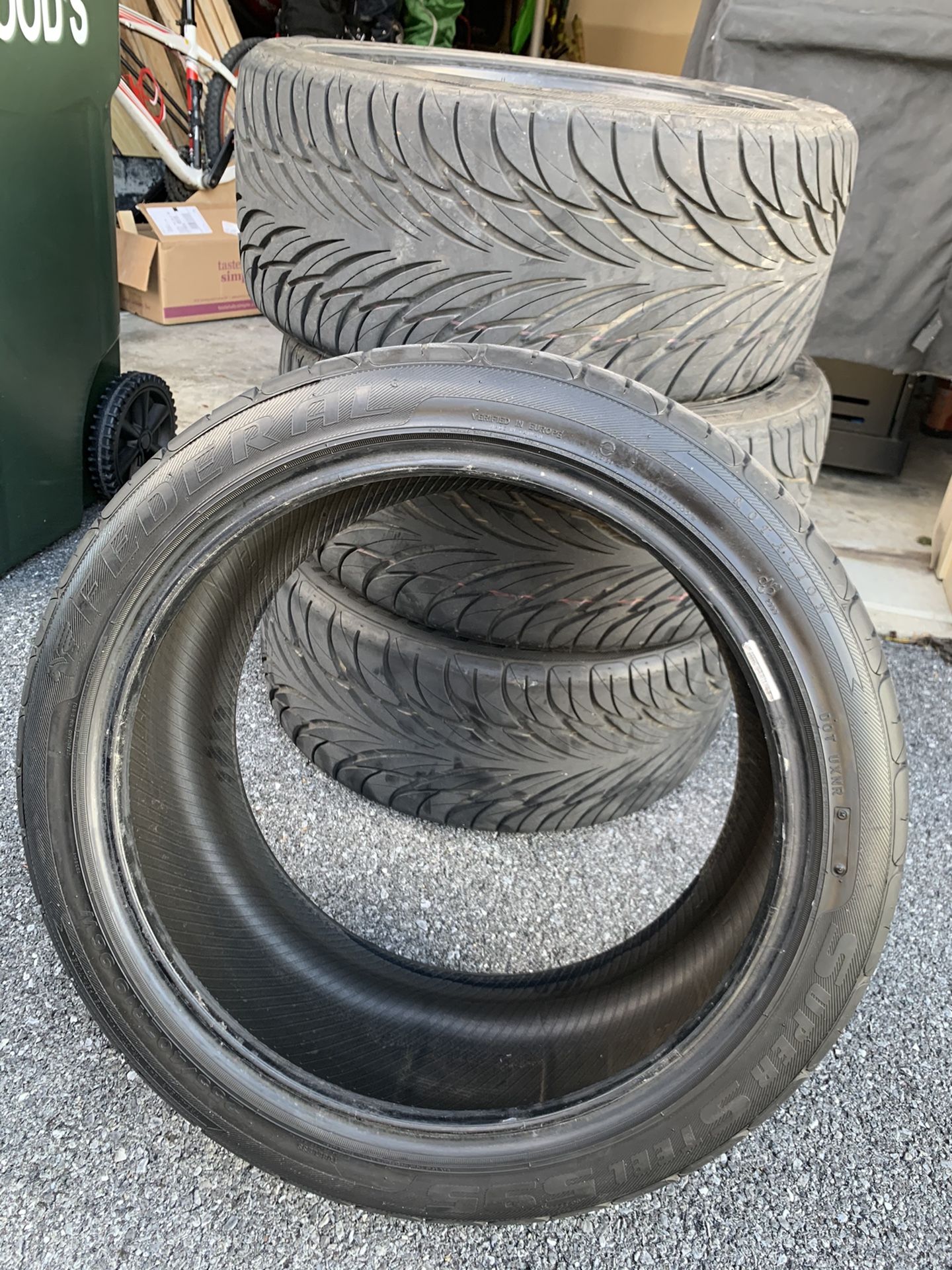 (4) 19” Federal SS595 Tires