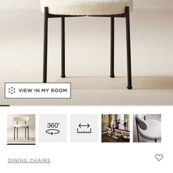 Cb2 Boucle Chair Vanity Chair 