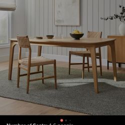 Plumas White Oak Dining Table