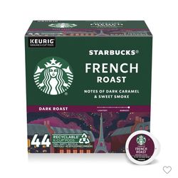 4 Starbucks 24-pack French Roast K-Cups
