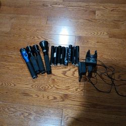 Lot Of Streamlight Flashlights/used Batteries/charger