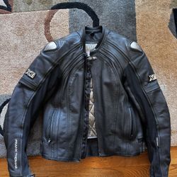 Men’s Leather Motorcycle Jacket – Frank Thomas Xti (40R)