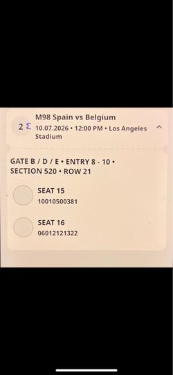 Spain Vs Belgium WC