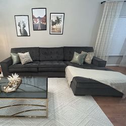 Coach 2 piece sectional with chaise