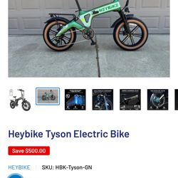 Heybike Tyson 750W motor. Nueva- new 0 mile
