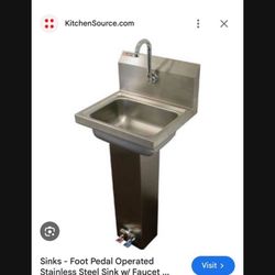 LOW PRICE MOVING- $800 + TAX/SHIPPING FOOT PEDAL SINK