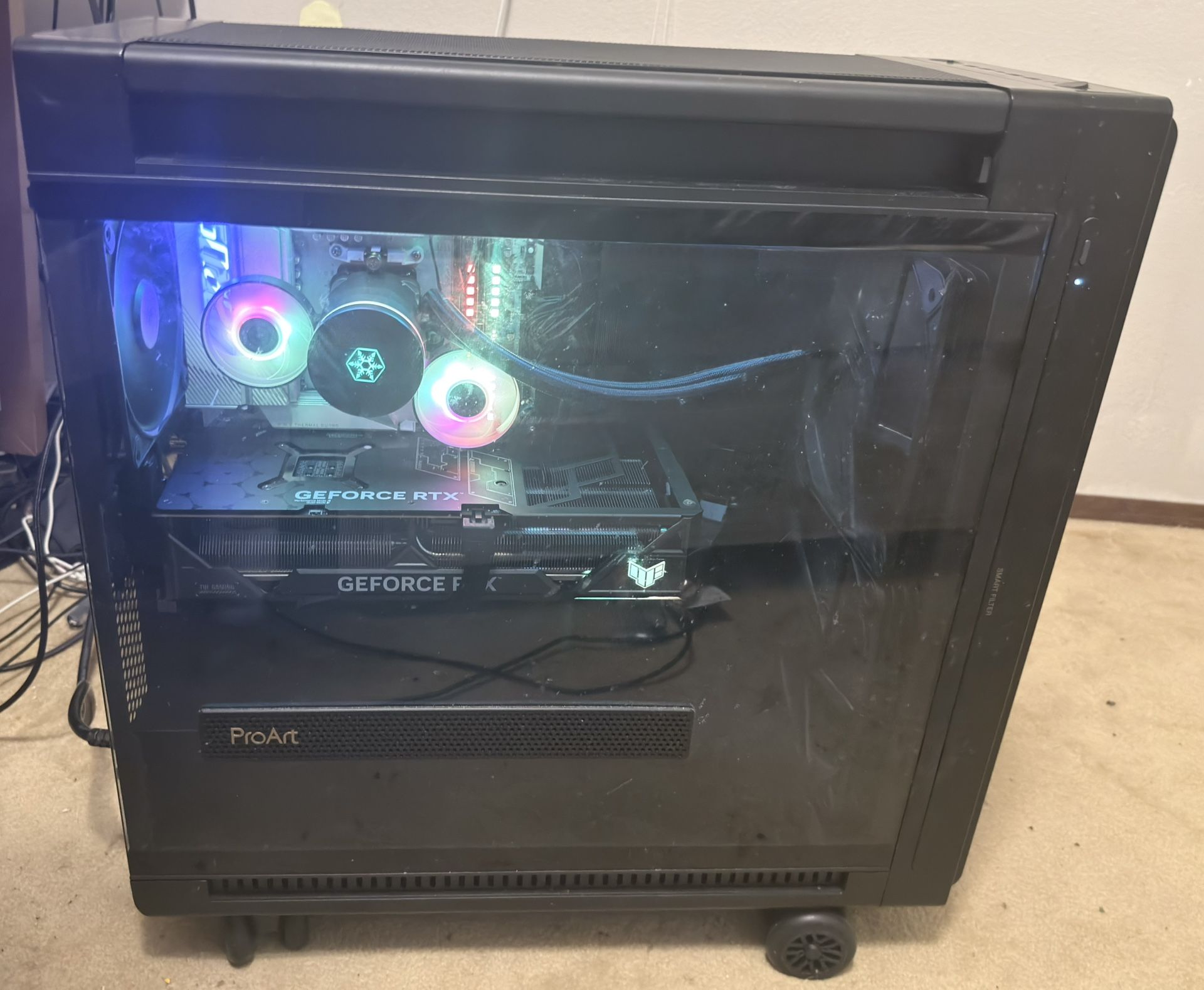 High-end Desktop PC – RTX 4090 + Ryzen 9800X3D + 64GB RAM + 11TB Storage