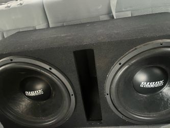 2  15 sundown audio subs an ported box $450