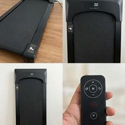 SET OF 2: UREVO 2-in-1 Folding Treadmills + Remote