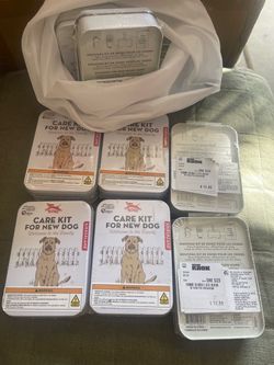 12 care kits for new dogs !! 12 kits for $25 all 12!!! Sylmar pick up/they come from Nordstrom stores