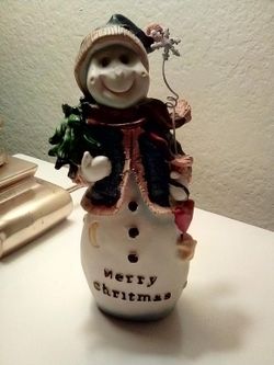 Porcelain Snowman Decorative