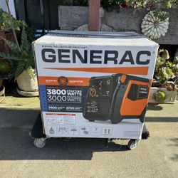 Brand New Generac 3,800-Watt Dual-Fuel Portable Inverter Generator - Gas and Propane Compatible - Quiet Operation - Clean, Stable Power - Great for Ho
