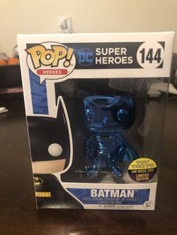 Blue chrome batman funko