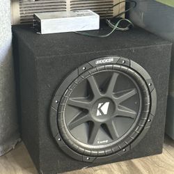 📢 FOR SALE: Full Car Audio Bundle – Kicker Sub + RE Audio Amp + Power Supply 🔊💥
