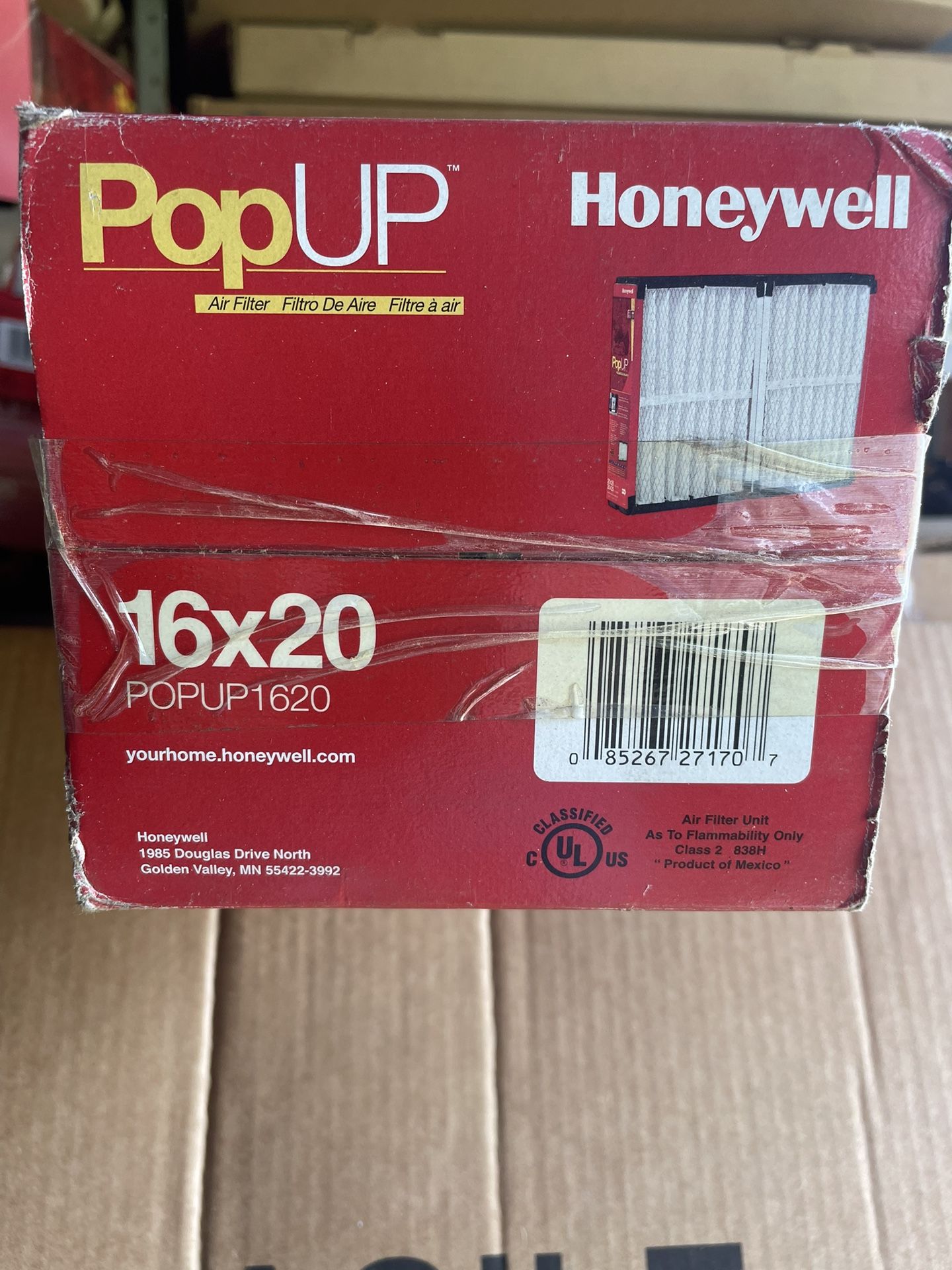 Honeywell 16x20 Pop Up Air Filter