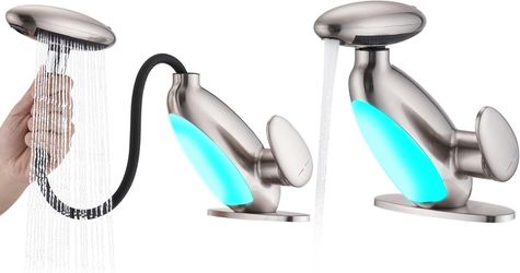 Pull Out LED Bathroom Faucet