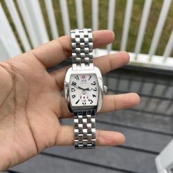 Michele unisex  Urban Sub Dial with date Stainless Steel Quartz Wristwatch 36mm