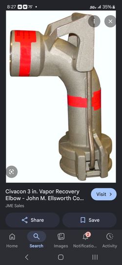 Civacon vapor recovery elbow