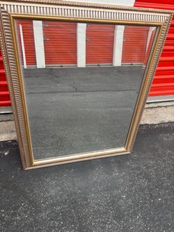 Vintage Home Interiors Large Decorative Wall Mirror – Made in USA – 30” x 35”