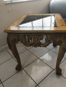 Wood End Tables And Coffee Table