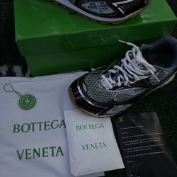 Bottega Veneta maroon and white trainers