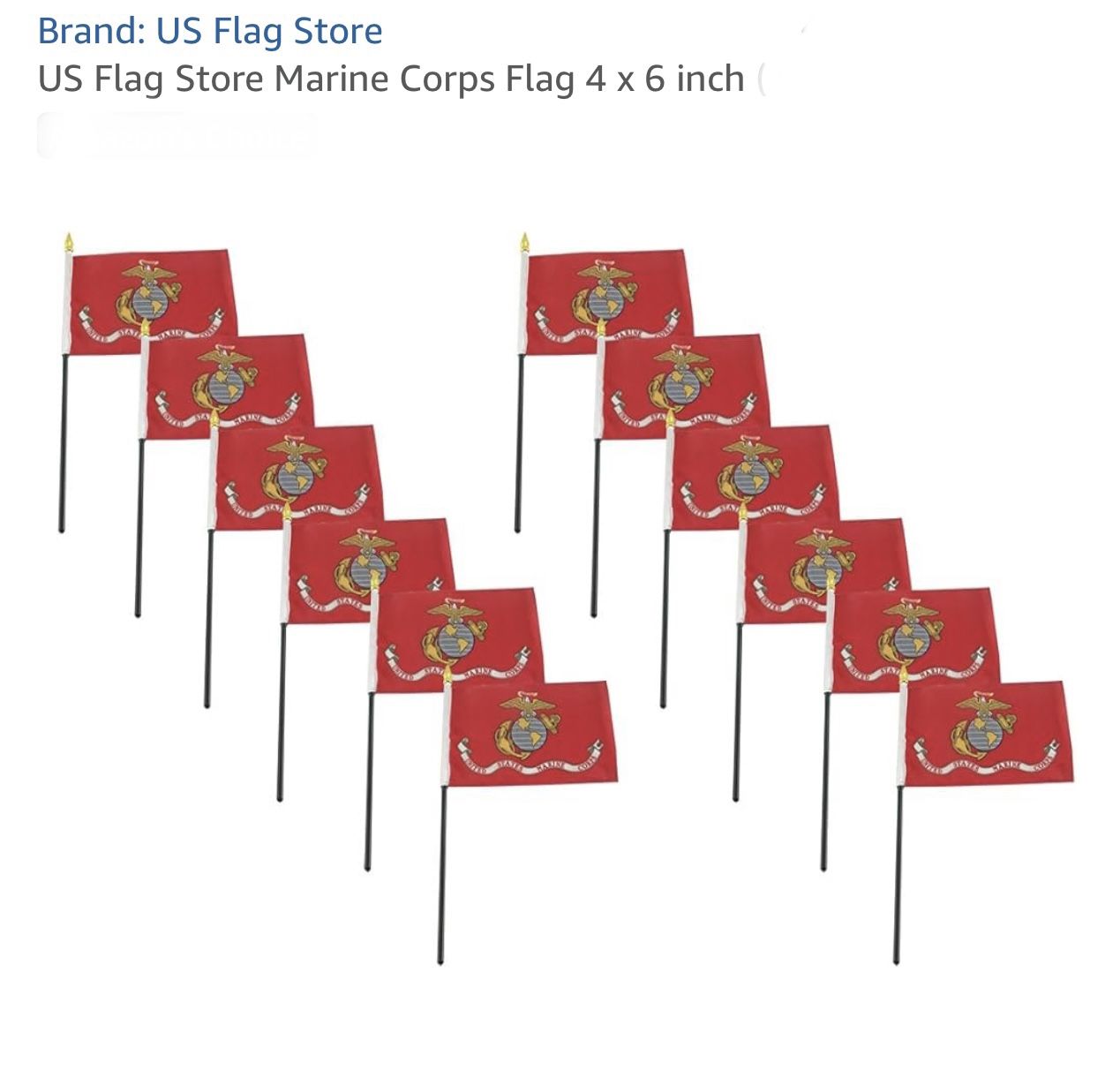 50 Pcs US Flag Store Marine Corps Flag 4 x 6 inch