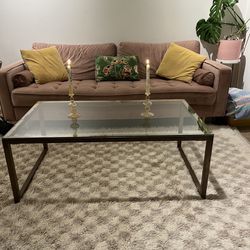 Pink Couch & Coffee Table! 